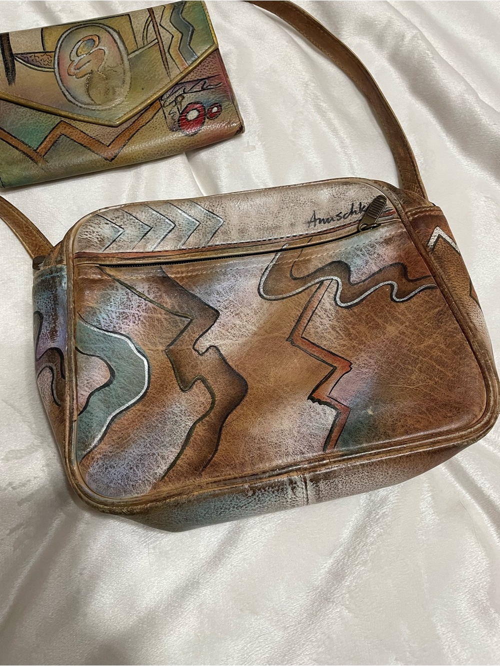 Anuschka Painted Leather Purse and Wallet
